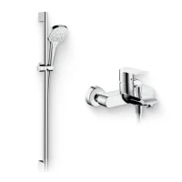 Душевой комплект Смеситель Hansgrohe Metris 31480000 + Гарнитур Croma Select E Multi 26590400