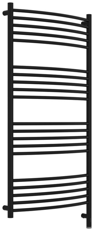 Полотенцесушитель электрический Сунержа Богема 3.1 31-6003-1260 130x65 см, подключение справа, матовый черный, лесенка