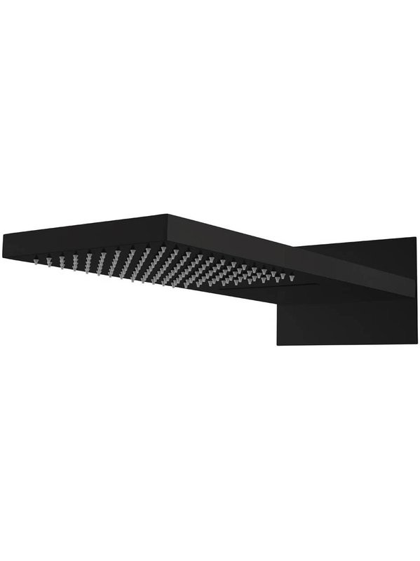 Верхний душ Boheme Fusion 419-2-B С ВНУТРЕННЕЙ ЧАСТЬЮ, с каскадом, черный матовый