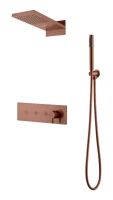 Душевой комплект Boheme Fusion 130-BRB С ВНУТРЕННЕЙ ЧАСТЬЮ, brushed bronze