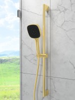 Душевой гарнитур VitrA Core Square A4591725EXP брашированное золото