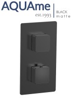 Смеситель для ванны и душа AQUAme Savona с термостатом AQM8809MB