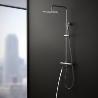 Душевая стойка Timo Saona SX-2380/00 с термостатом, глянцевый хром