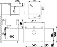 Мойка кухонная Blanco Pleon 6 серый беж