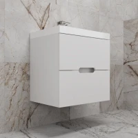 Тумба под раковину без столешницы Style Line Матис 60 подвесная, белая матовая