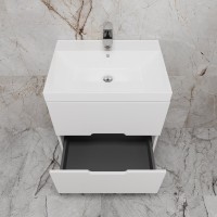 Тумба под раковину без столешницы Style Line Матис 60 подвесная, белая матовая