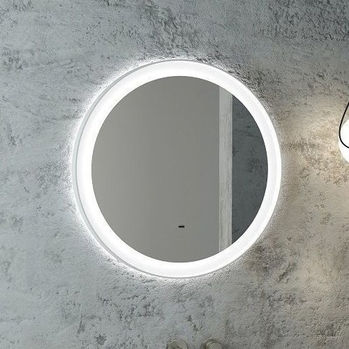 Зеркало круглое Art&Max Napoli 60 белое