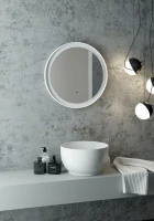 Зеркало круглое Art&Max Napoli 60 белое