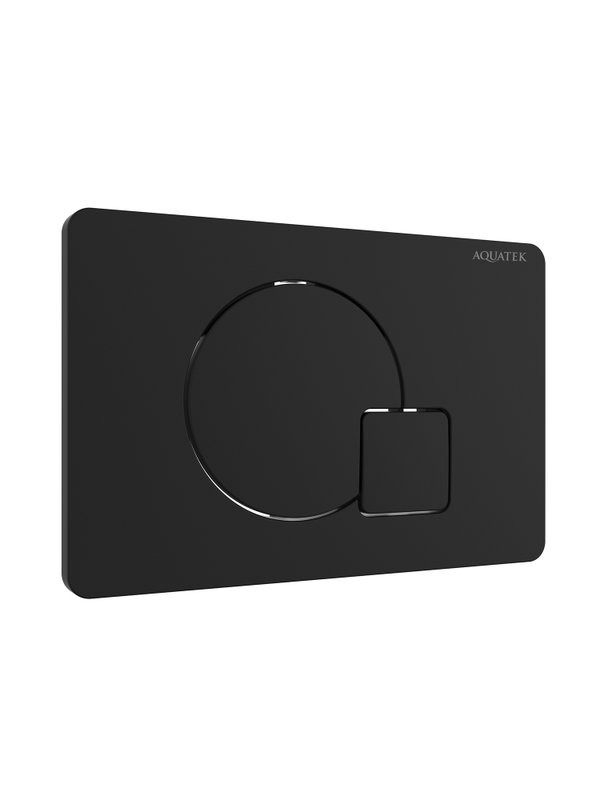 Кнопка смыва для унитаза AQUATEK KDI-0000069 АБС-пластик, цвет матовый черный