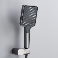 Душевая система / Тропический душ со смесителем встраиваемая Shevanik S9935T, оружейная сталь