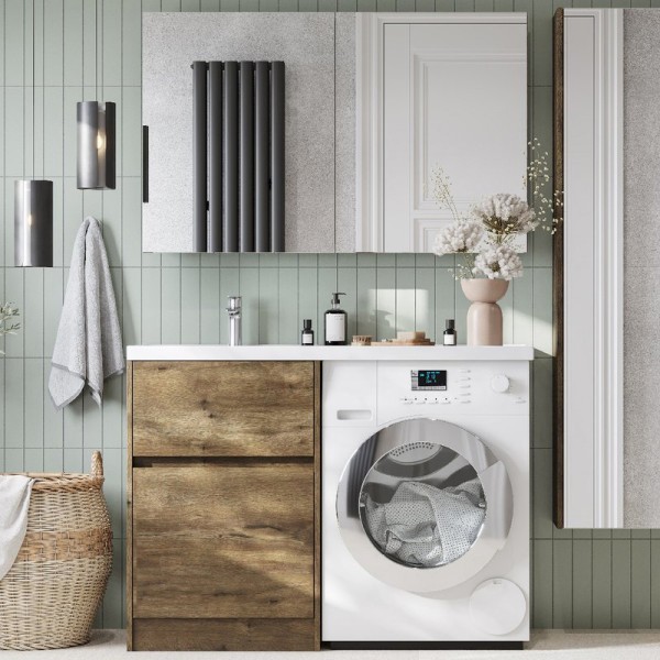 Мебель для ванной комнаты AQUATON Лондри 60 L, дуб рустикальный