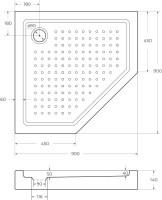 Поддон для душа Cezares Tray TRAY-A-P-90-15-W0 90x90
