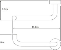 Держатель туалетной бумаги Wasserkraft Donau K-9496