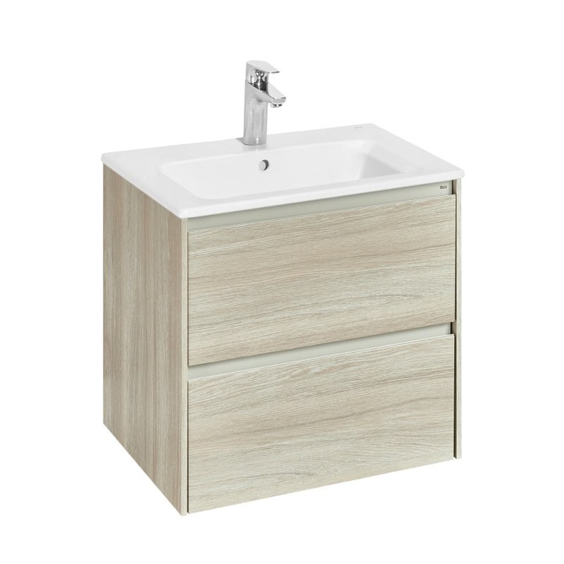 Мебель для ванной комнаты Roca Ona 60 светлый дуб, раковина 3279A8000