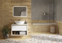 Душевая стойка Cersanit Браско (Brasko) 64526 с термостатом, хром