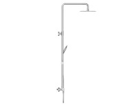 Душевая стойка Cersanit Браско (Brasko) 64526 с термостатом, хром