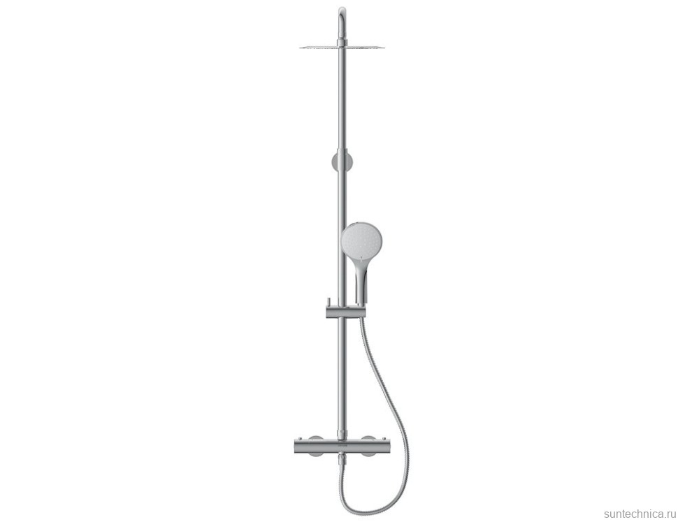 Душевая стойка Cersanit Браско (Brasko) 64526 с термостатом, хром