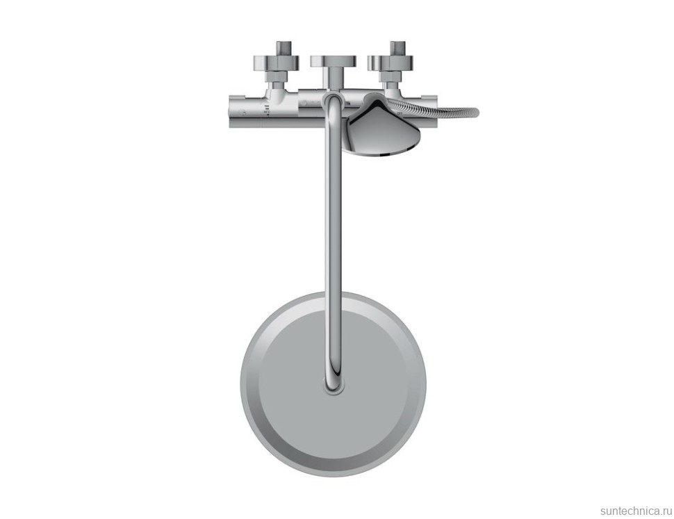 Душевая стойка Cersanit Браско (Brasko) 64526 с термостатом, хром