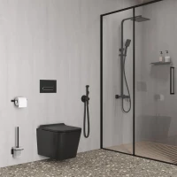 Кнопка смыва IDDIS Unifix UNI71MBi77 черная матовая Кнопка смыва IDDIS Unifix UNI71MBi77 черная матовая
