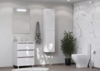 Мебель для ванной комнаты Roca The Gap 60 3 ящика, белый глянец, раковина 3279A8000