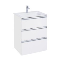 Мебель для ванной комнаты Roca The Gap 60 3 ящика, белый глянец, раковина 3279A8000