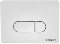 Система инсталляции для унитазов Berges Novum 040231 с кнопкой смыва, белая