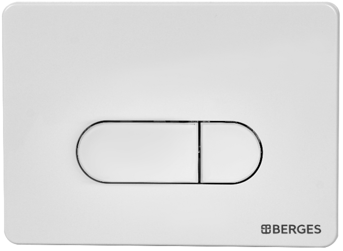 Система инсталляции для унитазов Berges Novum 040231 с кнопкой смыва, белая