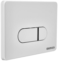 Система инсталляции для унитазов Berges Novum 040231 с кнопкой смыва, белая