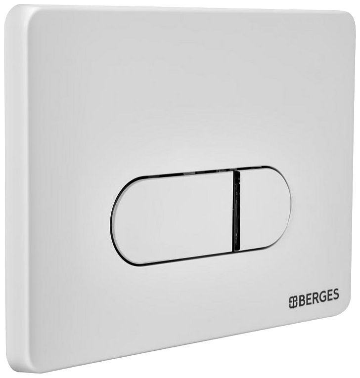 Система инсталляции для унитазов Berges Novum 040231 с кнопкой смыва, белая