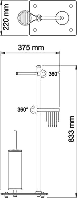 Стойка Wasserkraft K-1264