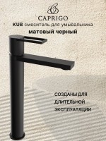 Смеситель для раковины Caprigo Kub 54-023-ner черный