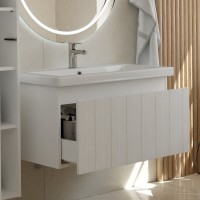 Мебель для ванной комнаты Vigo Finlay 80 подвесная, 1 ящик, матовая белая