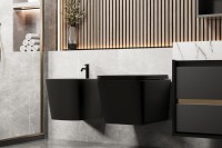 Биде подвесное Abber Rechteck AC1250MB матовое черное Биде подвесное Abber Rechteck AC1250MB матовое черное