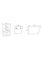 Биде подвесное Abber Rechteck AC1250MB матовое черное Биде подвесное Abber Rechteck AC1250MB матовое черное