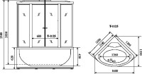 Душевая кабина Timo Standart T-6625SF Silver F с высоким поддоном