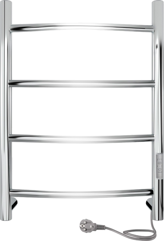 Полотенцесушитель электрический Indigo Arc Lux LCALE60-40Rt серебристый