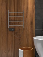 Полотенцесушитель электрический Indigo Arc Lux LCALE60-40Rt серебристый