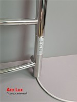 Полотенцесушитель электрический Indigo Arc Lux LCALE60-40Rt серебристый