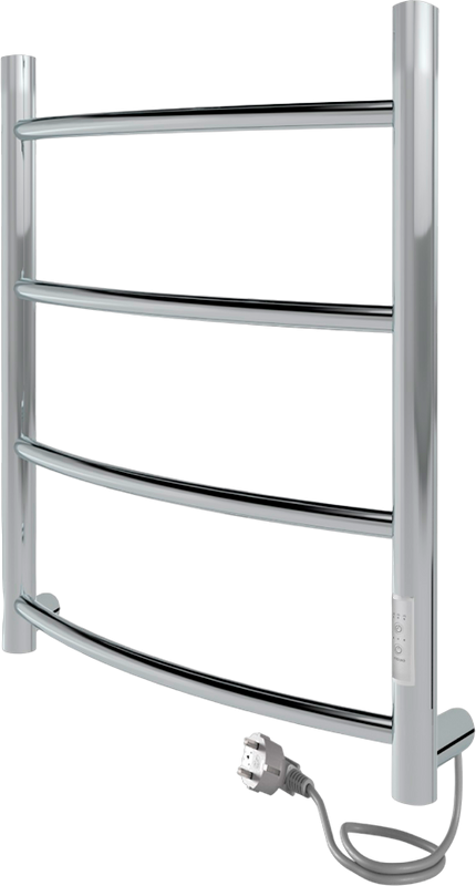 Полотенцесушитель электрический Indigo Arc Lux LCALE60-40Rt серебристый
