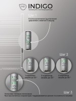 Полотенцесушитель электрический Indigo Arc Lux LCALE60-40Rt серебристый
