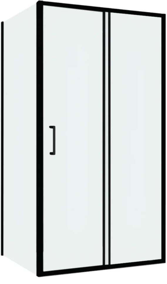 Душевой уголок Abber Schwarzer Diamant AG30100B5-S50B5 100x50, профиль черный, стекло прозрачное