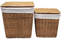 Корзина для белья Wasserkraft Ammer WB-370-L светло-коричневая, большая