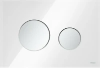 Кнопка смыва TECE Loop Modular 9240665 хром матовый, лицевая панель белая Кнопка смыва TECE Loop Modular 9240665 хром матовый, лицевая панель белая