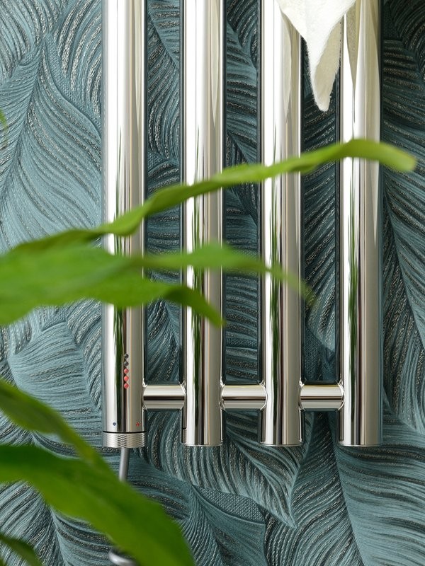 Полотенцесушитель электрический Сунержа Кантата 4.0 00-0886-1559 150x20 см, подключение слева, скрытое подключение слева, без покрытия, I-образный