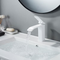 Смеситель для раковины/умывальника Shevanik S4001C, белый