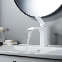 Смеситель для раковины/умывальника Shevanik S4001C, белый