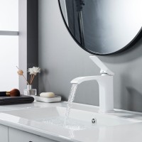 Смеситель для раковины/умывальника Shevanik S4001C, белый