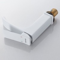 Смеситель для раковины/умывальника Shevanik S4001C, белый