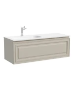 Тумба с раковиной Sancos Very 120 L подвесная, 1 ящик, beige soft