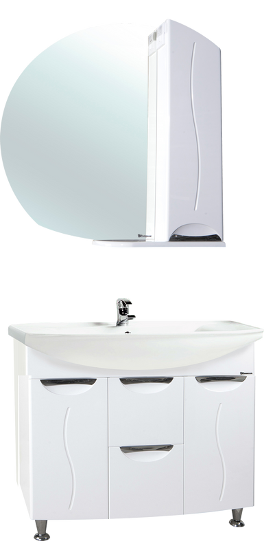 Мебель для ванной комнаты Bellezza Глория 85 с бельевой корзиной